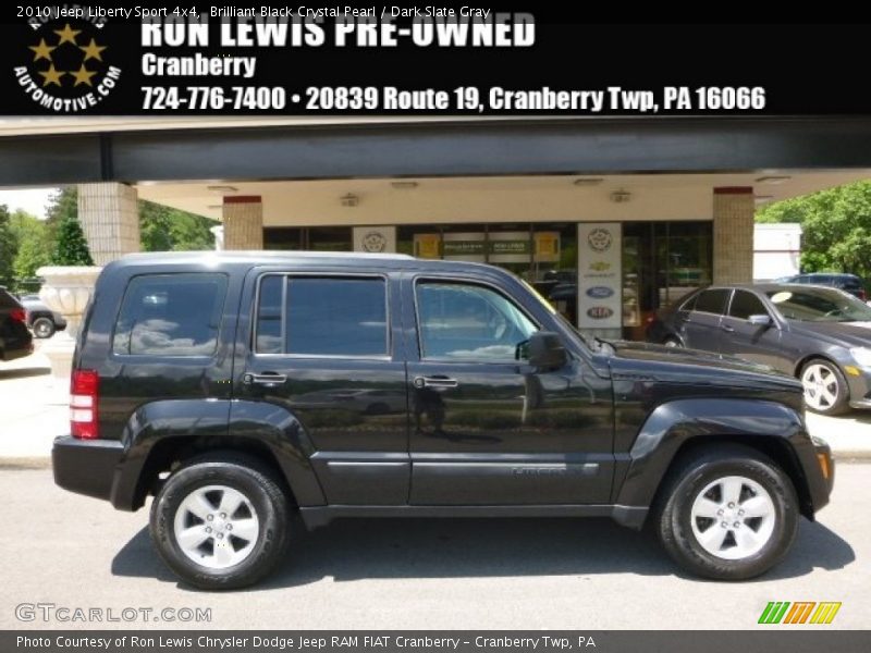 Brilliant Black Crystal Pearl / Dark Slate Gray 2010 Jeep Liberty Sport 4x4