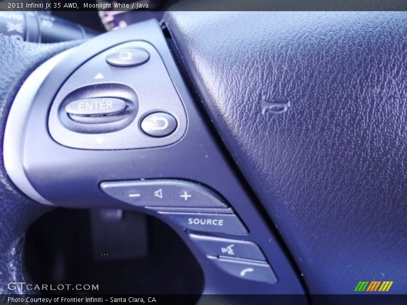 Moonlight White / Java 2013 Infiniti JX 35 AWD