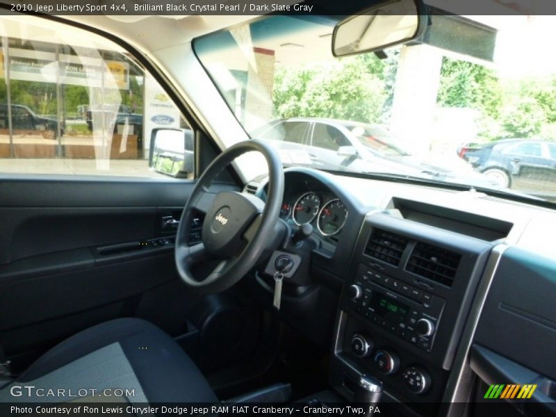 Brilliant Black Crystal Pearl / Dark Slate Gray 2010 Jeep Liberty Sport 4x4