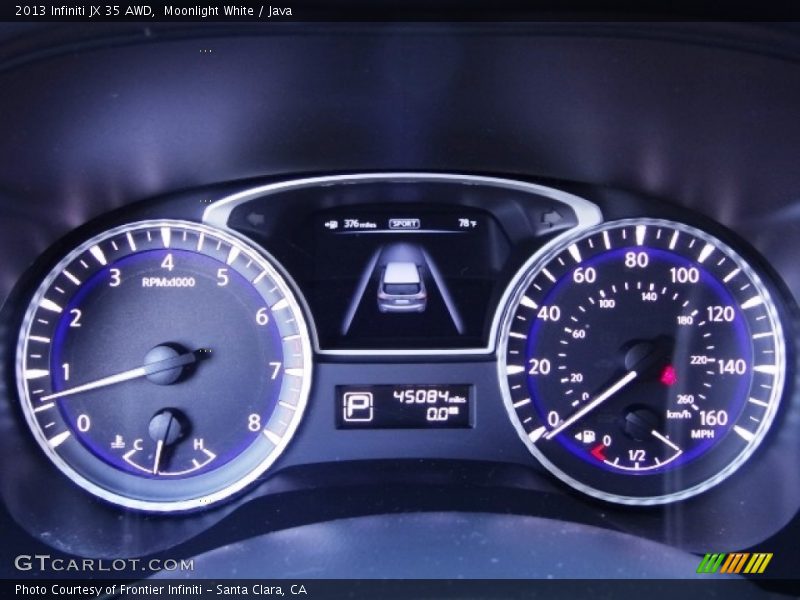 Moonlight White / Java 2013 Infiniti JX 35 AWD