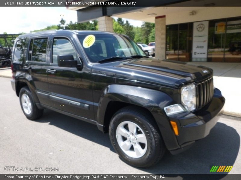 Brilliant Black Crystal Pearl / Dark Slate Gray 2010 Jeep Liberty Sport 4x4