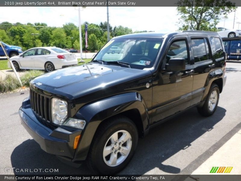 Brilliant Black Crystal Pearl / Dark Slate Gray 2010 Jeep Liberty Sport 4x4