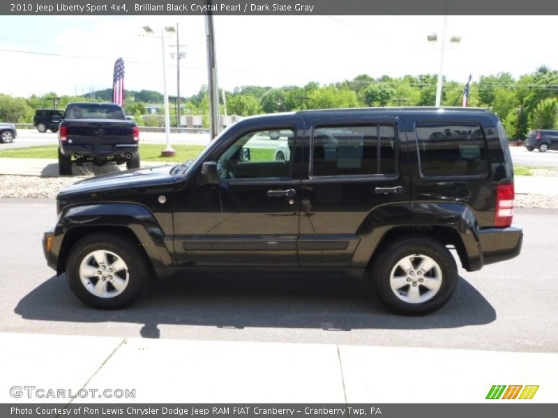 Brilliant Black Crystal Pearl / Dark Slate Gray 2010 Jeep Liberty Sport 4x4