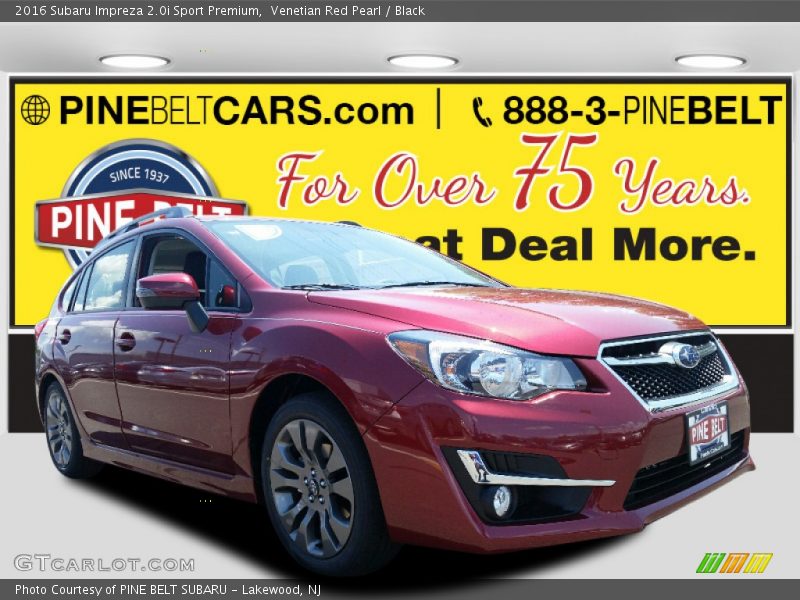 Venetian Red Pearl / Black 2016 Subaru Impreza 2.0i Sport Premium