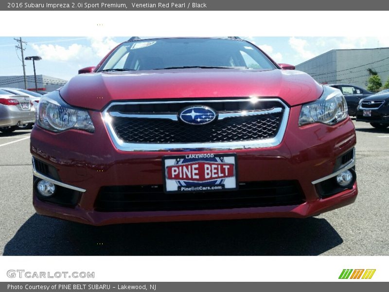 Venetian Red Pearl / Black 2016 Subaru Impreza 2.0i Sport Premium