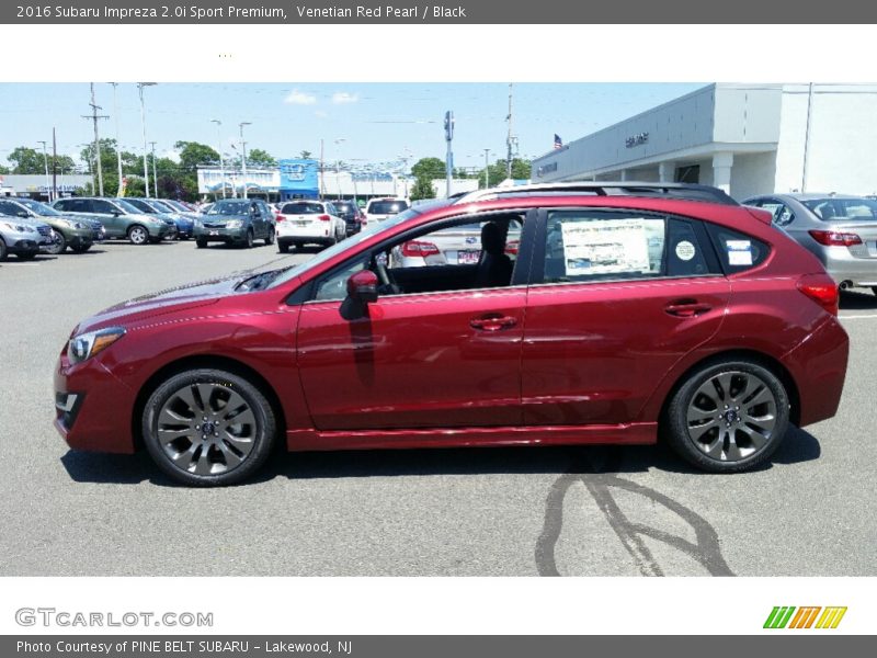 Venetian Red Pearl / Black 2016 Subaru Impreza 2.0i Sport Premium