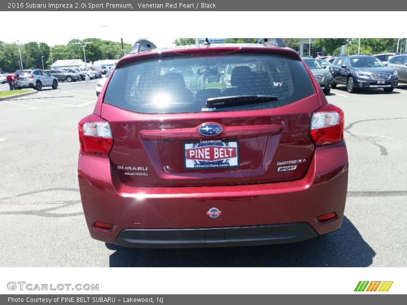 Venetian Red Pearl / Black 2016 Subaru Impreza 2.0i Sport Premium