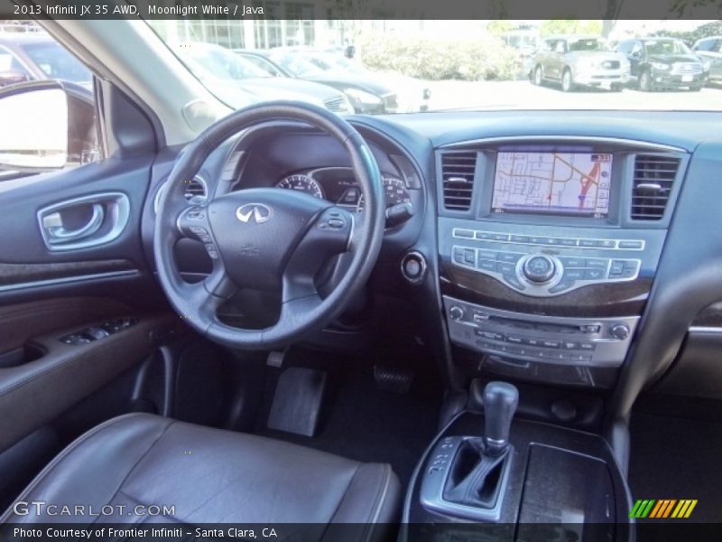 Moonlight White / Java 2013 Infiniti JX 35 AWD