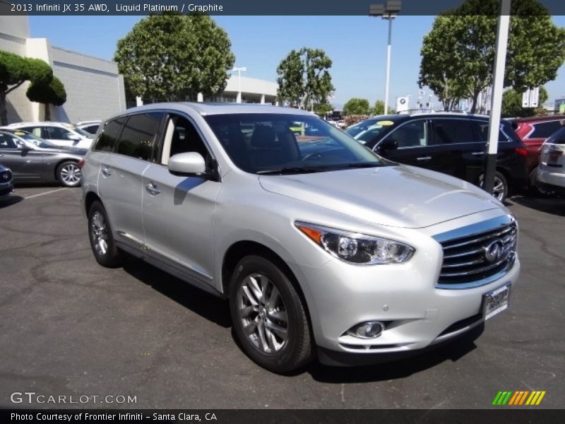 Liquid Platinum / Graphite 2013 Infiniti JX 35 AWD