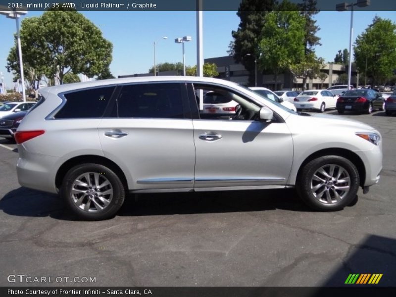 Liquid Platinum / Graphite 2013 Infiniti JX 35 AWD