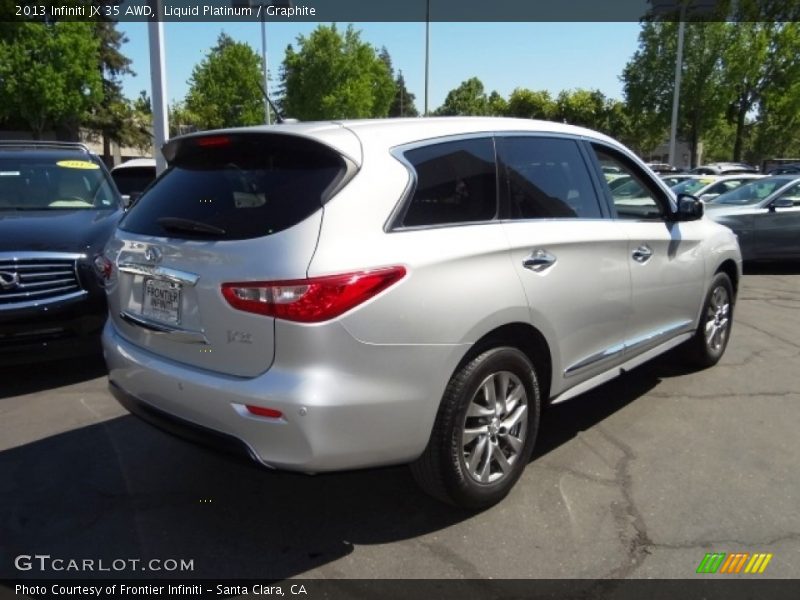 Liquid Platinum / Graphite 2013 Infiniti JX 35 AWD