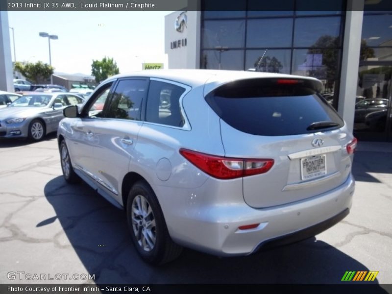 Liquid Platinum / Graphite 2013 Infiniti JX 35 AWD
