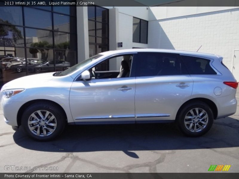 Liquid Platinum / Graphite 2013 Infiniti JX 35 AWD