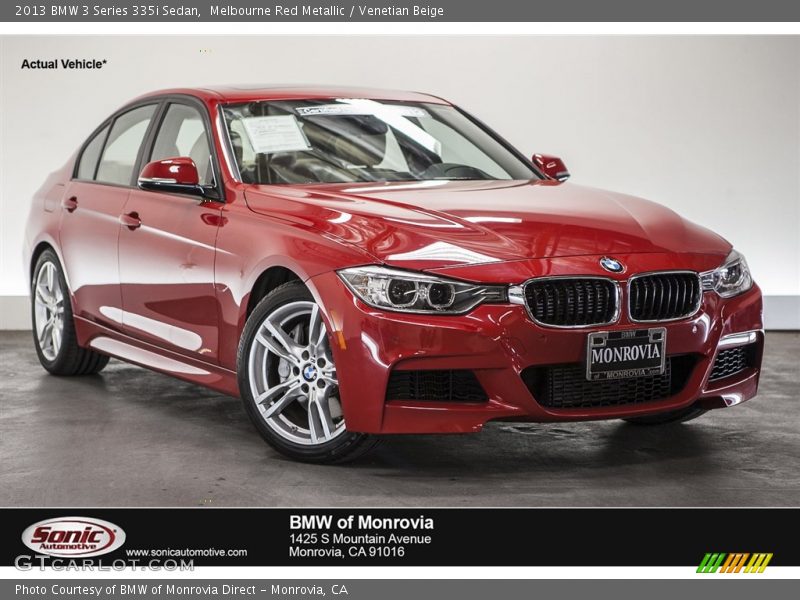 Melbourne Red Metallic / Venetian Beige 2013 BMW 3 Series 335i Sedan