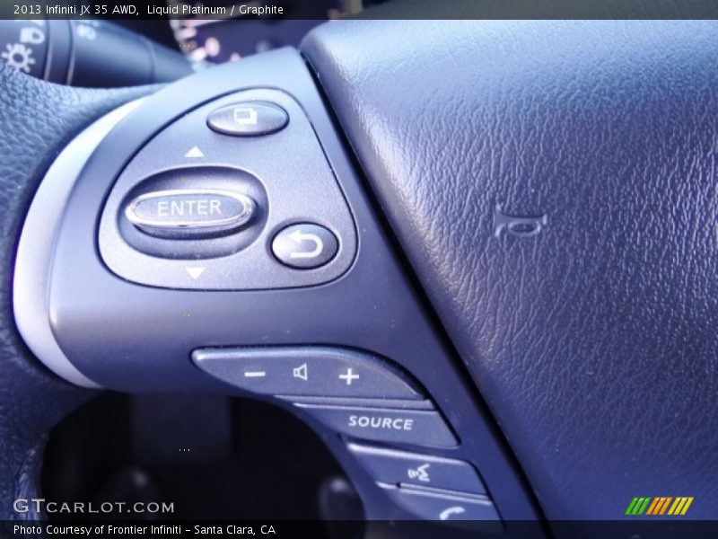 Liquid Platinum / Graphite 2013 Infiniti JX 35 AWD