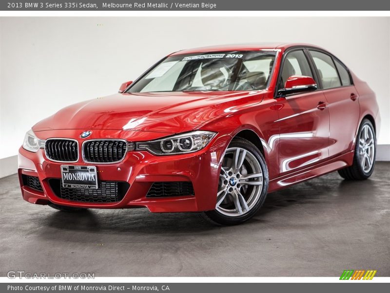 Melbourne Red Metallic / Venetian Beige 2013 BMW 3 Series 335i Sedan