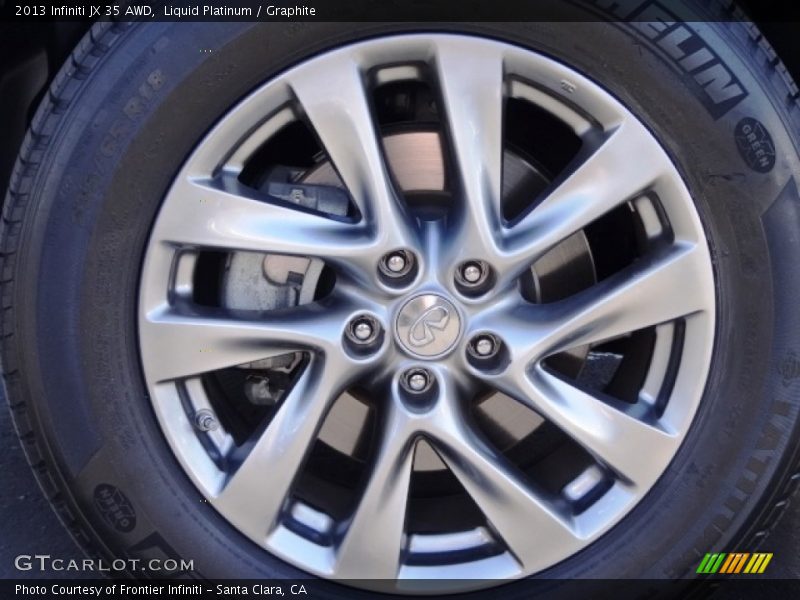 Liquid Platinum / Graphite 2013 Infiniti JX 35 AWD