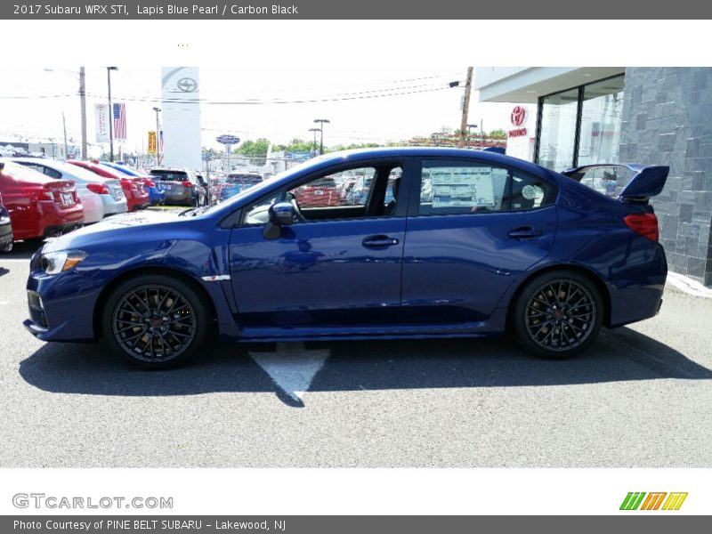 Lapis Blue Pearl / Carbon Black 2017 Subaru WRX STI