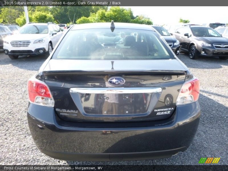 Dark Gray Metallic / Black 2016 Subaru Impreza 2.0i Limited 4-door