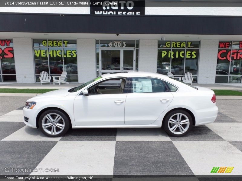 Candy White / Cornsilk Beige 2014 Volkswagen Passat 1.8T SE