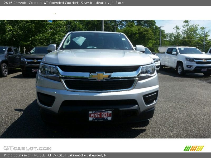 Silver Ice Metallic / Jet Black 2016 Chevrolet Colorado WT Extended Cab 4x4