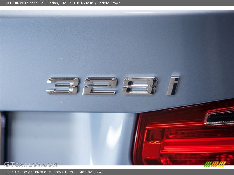 Liquid Blue Metallic / Saddle Brown 2013 BMW 3 Series 328i Sedan