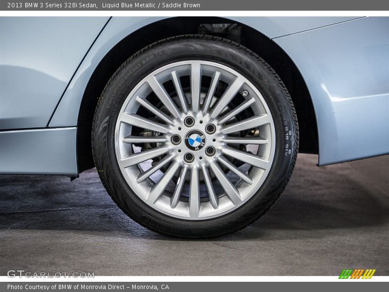 Liquid Blue Metallic / Saddle Brown 2013 BMW 3 Series 328i Sedan