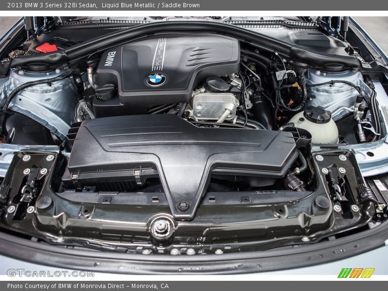 Liquid Blue Metallic / Saddle Brown 2013 BMW 3 Series 328i Sedan