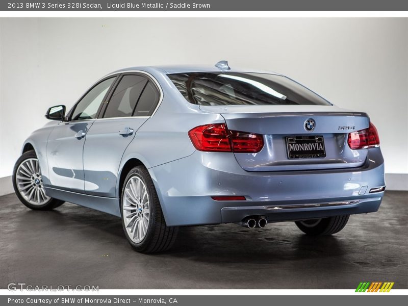 Liquid Blue Metallic / Saddle Brown 2013 BMW 3 Series 328i Sedan