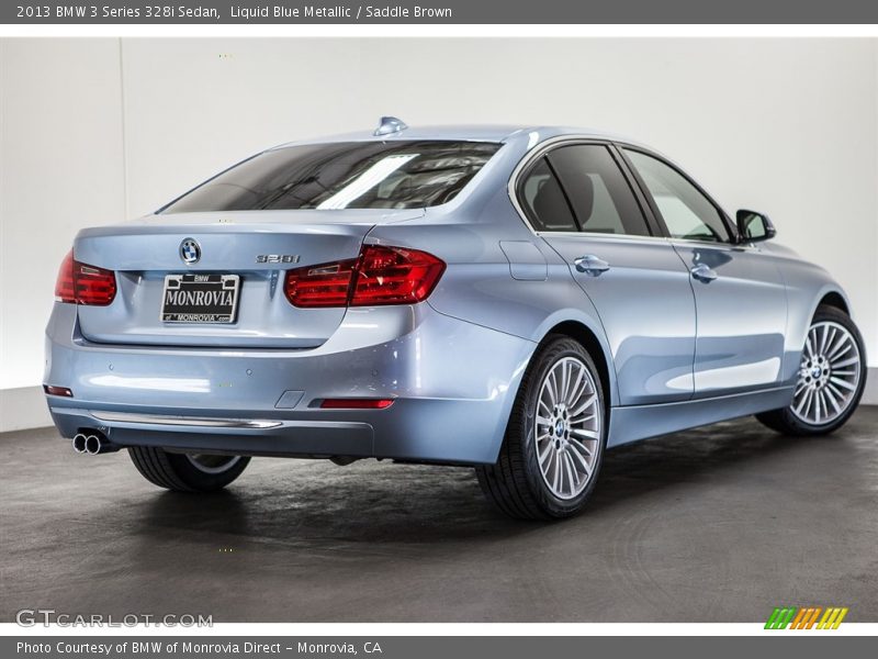 Liquid Blue Metallic / Saddle Brown 2013 BMW 3 Series 328i Sedan