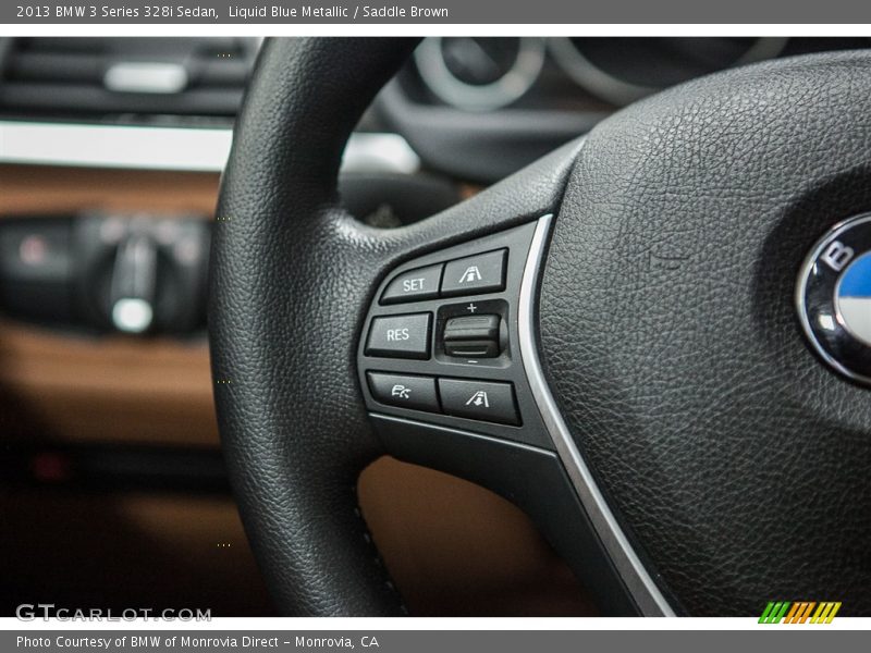 Liquid Blue Metallic / Saddle Brown 2013 BMW 3 Series 328i Sedan