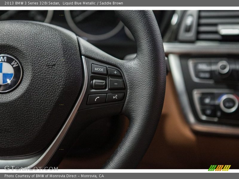 Liquid Blue Metallic / Saddle Brown 2013 BMW 3 Series 328i Sedan
