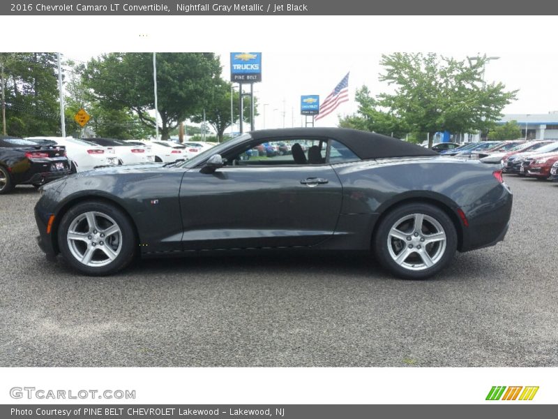 Nightfall Gray Metallic / Jet Black 2016 Chevrolet Camaro LT Convertible