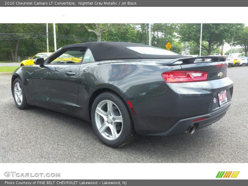 Nightfall Gray Metallic / Jet Black 2016 Chevrolet Camaro LT Convertible