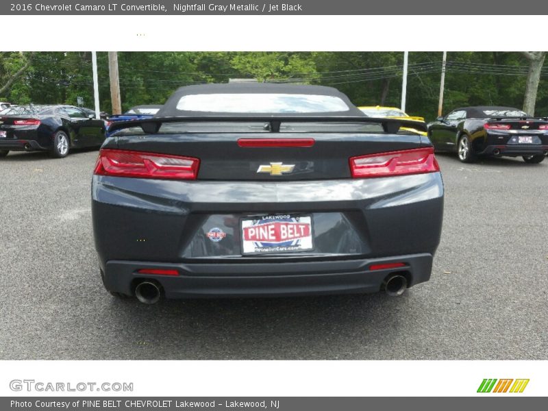 Nightfall Gray Metallic / Jet Black 2016 Chevrolet Camaro LT Convertible