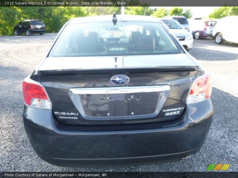 Dark Gray Metallic / Black 2016 Subaru Impreza 2.0i Limited 4-door