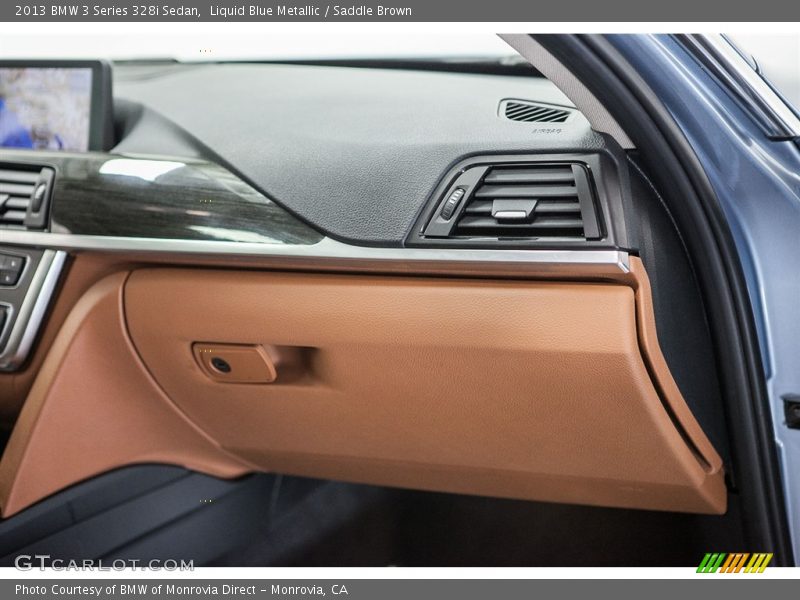 Liquid Blue Metallic / Saddle Brown 2013 BMW 3 Series 328i Sedan