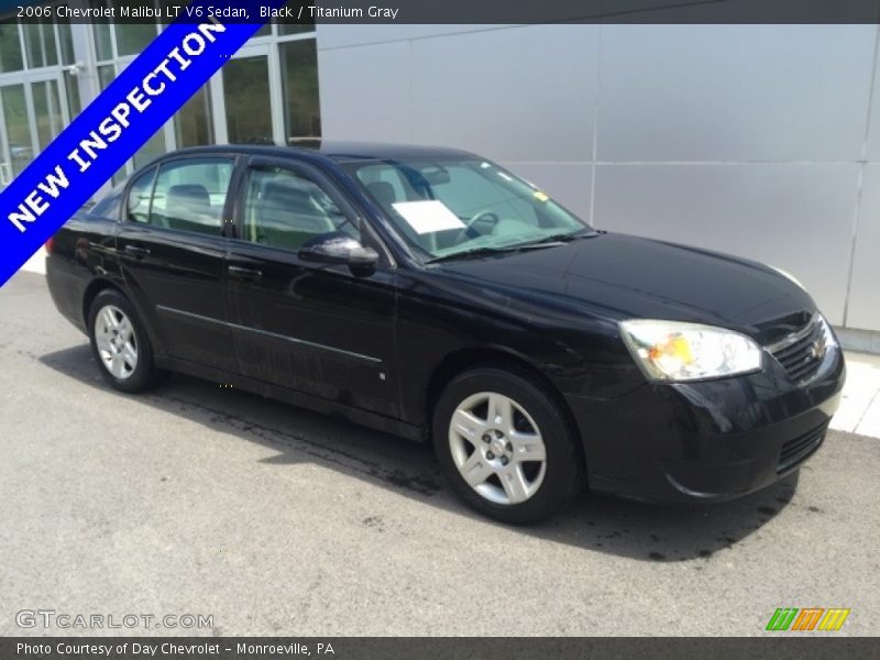 Black / Titanium Gray 2006 Chevrolet Malibu LT V6 Sedan