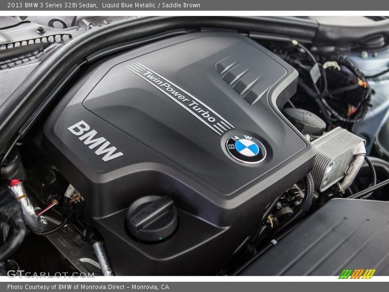 Liquid Blue Metallic / Saddle Brown 2013 BMW 3 Series 328i Sedan