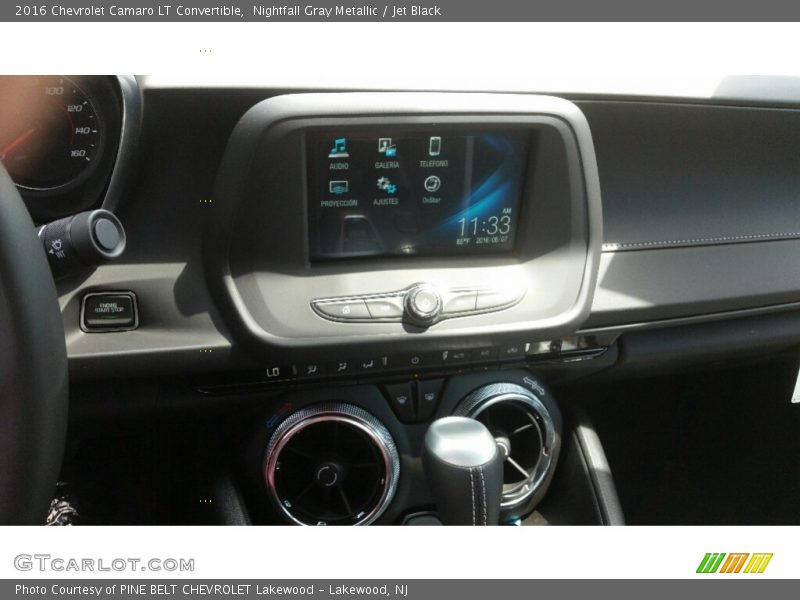 Nightfall Gray Metallic / Jet Black 2016 Chevrolet Camaro LT Convertible