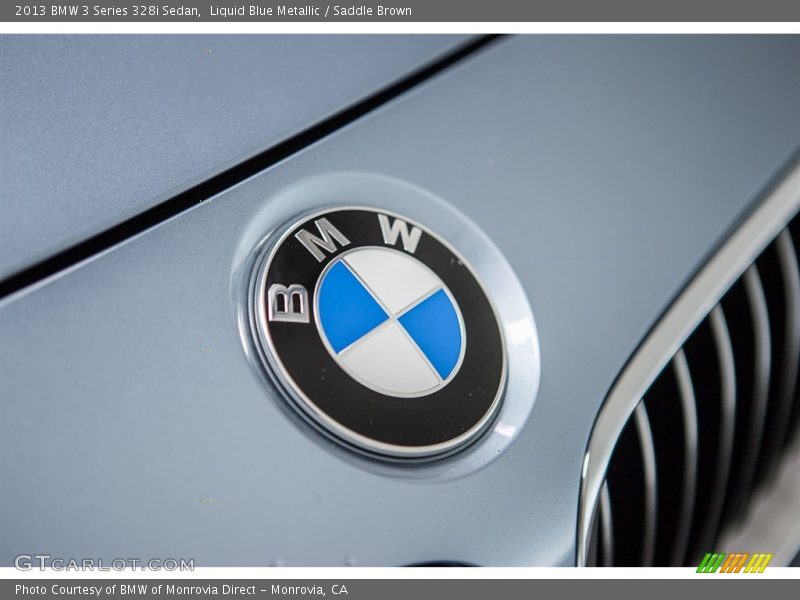 Liquid Blue Metallic / Saddle Brown 2013 BMW 3 Series 328i Sedan