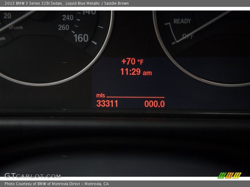 Liquid Blue Metallic / Saddle Brown 2013 BMW 3 Series 328i Sedan