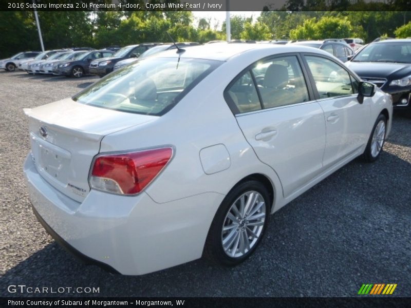 Crystal White Pearl / Ivory 2016 Subaru Impreza 2.0i Premium 4-door