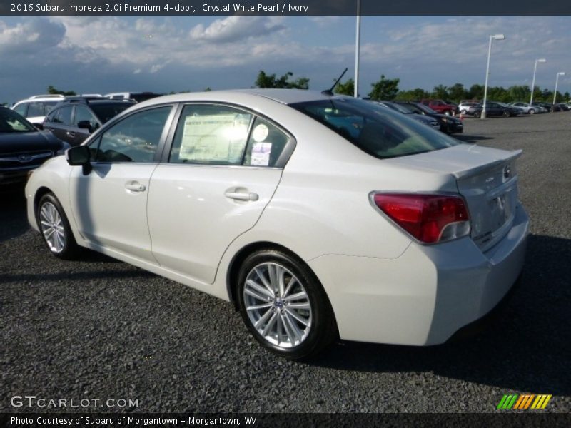 Crystal White Pearl / Ivory 2016 Subaru Impreza 2.0i Premium 4-door