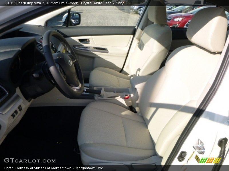 Crystal White Pearl / Ivory 2016 Subaru Impreza 2.0i Premium 4-door