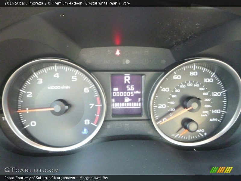 Crystal White Pearl / Ivory 2016 Subaru Impreza 2.0i Premium 4-door