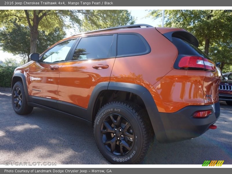 Mango Tango Pearl / Black 2016 Jeep Cherokee Trailhawk 4x4