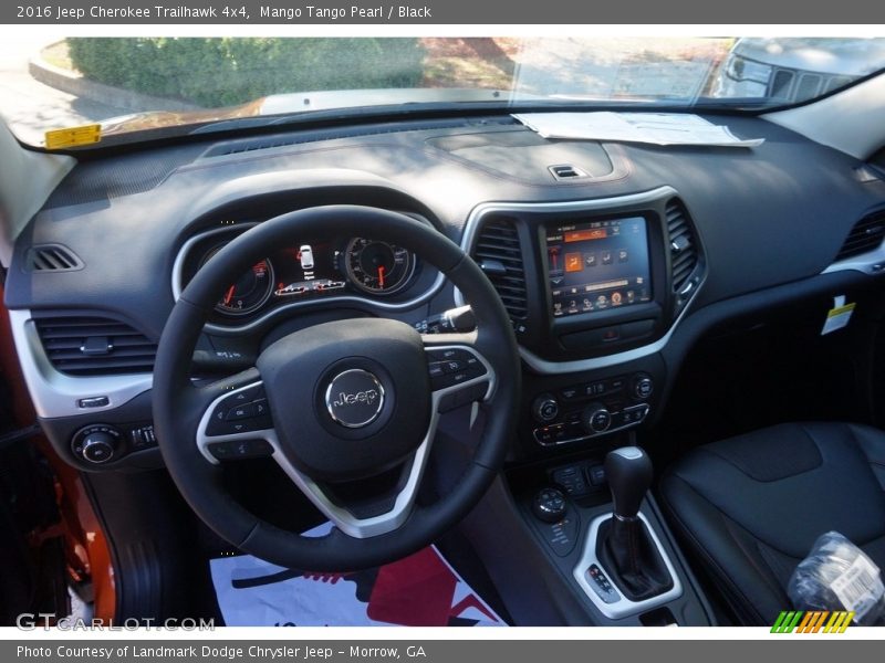 Mango Tango Pearl / Black 2016 Jeep Cherokee Trailhawk 4x4