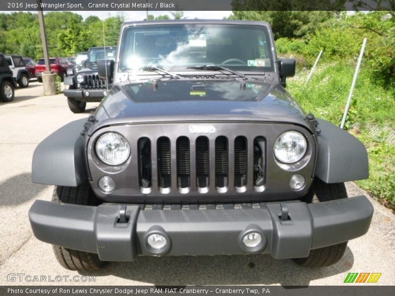 Granite Crystal Metallic / Black 2016 Jeep Wrangler Sport