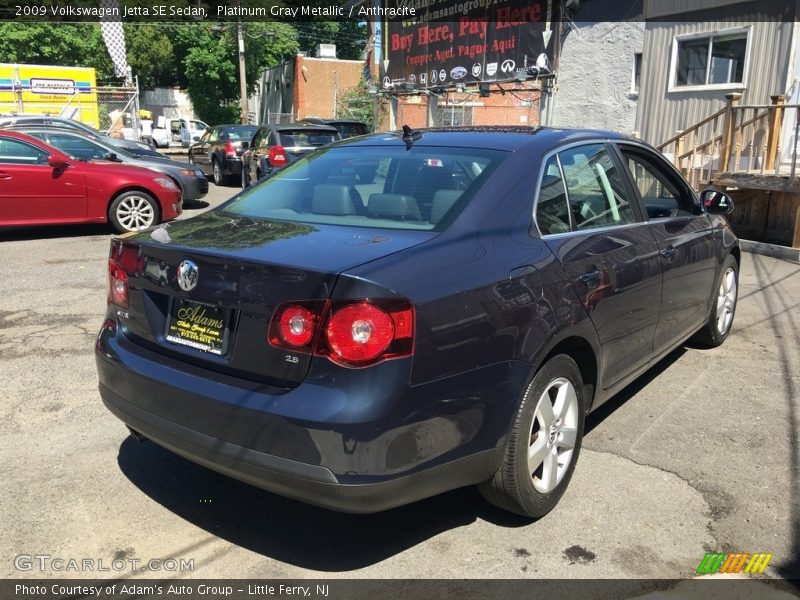 Platinum Gray Metallic / Anthracite 2009 Volkswagen Jetta SE Sedan